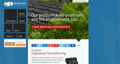Desktop Screenshot of peninsulaplastics.com